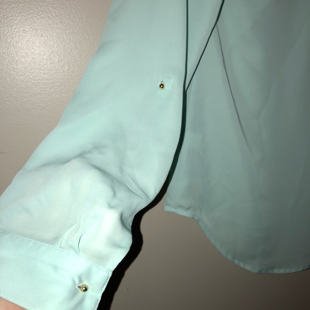 LC Lauren Conrad Mint Green Hi-Low Top•Small•NWT - Picture 7 of 8